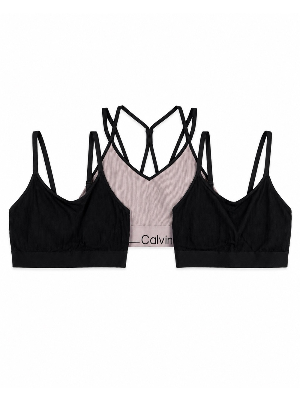 Size XL Calvin Klein & Auden Women’s Sports Bra Bralette Lot of 3